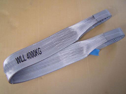 Heavy Duty Flat Polyester Webbing Sling with reinforced eyes Lifting Belt strap