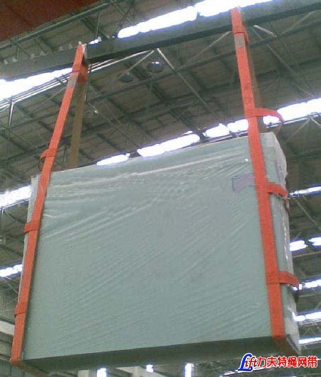 Glass Lifting Webbing Sling with Anti-Cutting Layer and Steel Base lifting sling