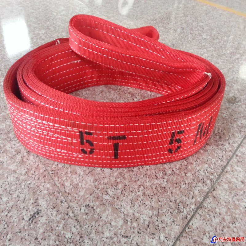 5 ton lifting straps red webbing slings belt