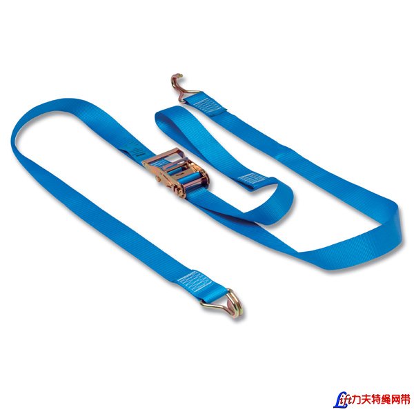 Medium Duty Box Van Ratchet Strap with double J Claw Hooks