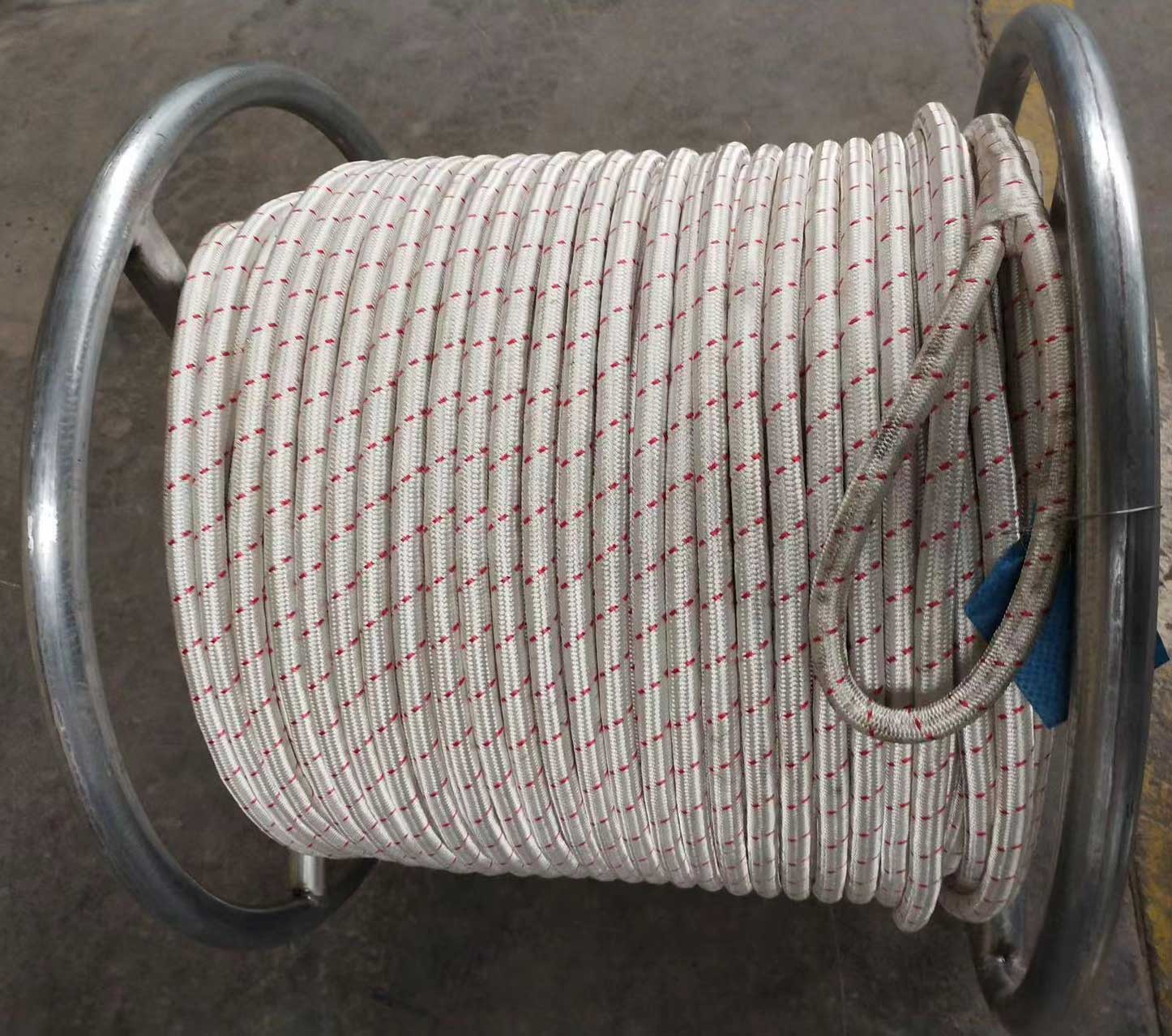 Fiber ropes for drum winches