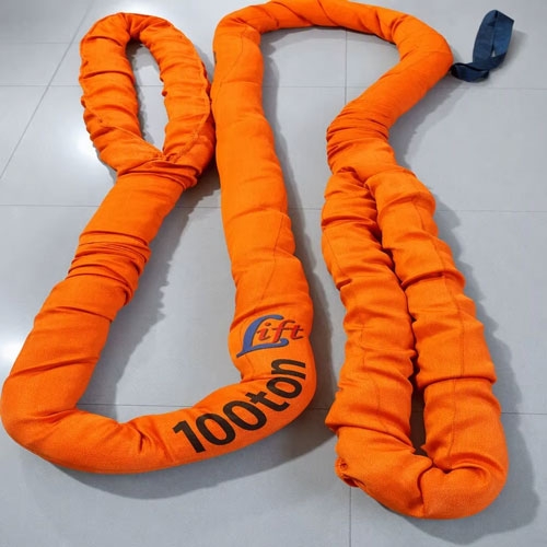 WLL 100T Heavy Duty Round Slings With Eyes