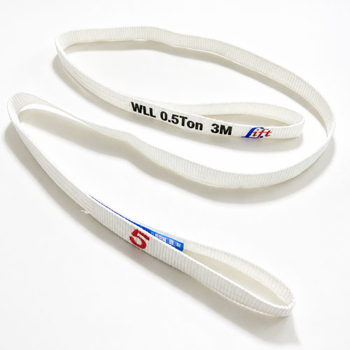Crane White Lifting Sling Belt